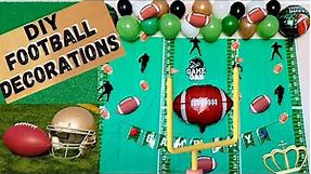 Football Party Decorations | DIY Super Bowl Party Backdrop