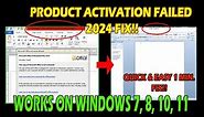Product Activation Failed 2024 FIX for Microsoft Office (Excel, Word, Powerpoint)