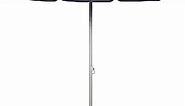PICNIC TIME Outdoor Canopy Sunshade Beach Umbrella 5.5' - Small Patio Umbrella - Beach Chair Umbrella, (Blue with Paisley Pattern)