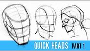 Quickly Draw Heads with the Loomis Method - Part 1