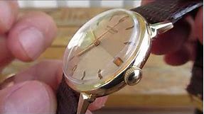 Vintage 1950s Longines Wittnauer 10K Gold Automatic Winding Wrist Watch