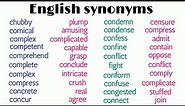 What are 10 examples of synonyms?|what are 30synonyms?|what are the 50 examples of synonyms?