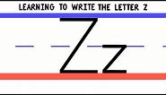 Write the Letter Z - ABC Writing for Kids - Alphabet Handwriting by 123ABCtv