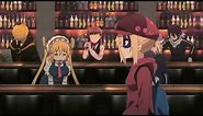 Anime characters in bar (wallpaper engine)