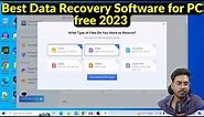 Best Data Recovery Software for PC Free | Recover Deleted Files from Windows 10/11 for Free