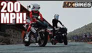 GOING 200MPH IN MXBIKES ON A 1000CC BIKE WITH JON!?