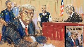 Trump drawing will be first New Yorker cover featuring courtroom sketch