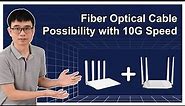 Use Fiber Optical Cable to link two WiFi routers