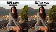 Samsung Galaxy S24 Ultra VS iPhone 15 Pro Max 5X Optical Zoom Video Test