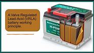 A Valve Regulated Lead Acid VRLA battery