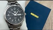 Seiko 5 Automatic Arabic Numbers Black Dial Men’s Watch SNKP21J1 (Unboxing) @UnboxWatches