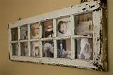 Photos of Old Window Panes As Picture Frames