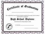 Pictures of Printable High School Diplomas