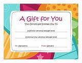 Images of Free Printable Birthday Certificates