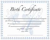 Photos of How To Make A Fake Birth Certificate For Free