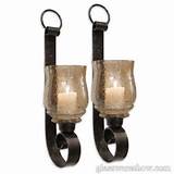 Glass Candle Wall Sconces