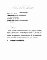 Pictures of Business Training Report Format