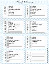Clean House Checklist Printable Pictures