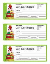 Images of Free Downloadable Gift Certificate Template