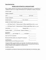 Printable Rental Agreement Pictures