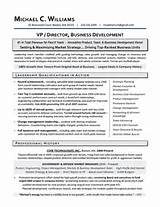 Resume For Training And Development