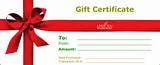 Pictures of Free Gift Certificate