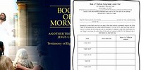 8 Witnesses Book of Mormons Worksheet