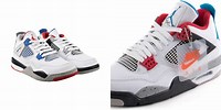 Air Jordan 4S White Blue and Red