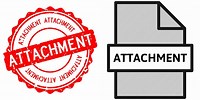 Attachment Wording Clip Art