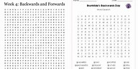 Backwards Day Word Search