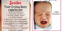 Cry Baby Meme Checklist