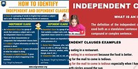 Dependent and Independent Clause Words
