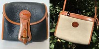 Dooney and Bourke Vintage Leather Crossbody Shoulder Bag