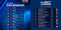 FIA World Endurance Championship Calendar