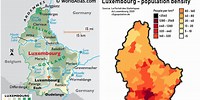 French People in Luxembourg Map