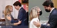 Melanie Joly and Hugging Justin Trudeau