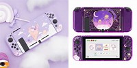 Nintendo Switch Protective Case Purple Cat