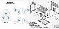 Orthographic Projection Architecture Drawing