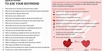 Questions to Ask Your Boyfriend