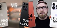 Samsung S24 Ultra vs iPhone 15 Pro Max