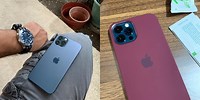 iPhone 12 Pro Max Pacific Blue Plum Case