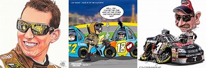 48 NASCAR Driver Cartoon