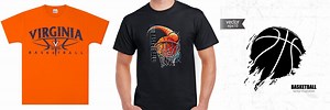 Basketball T-Shirt Designs Clip Art