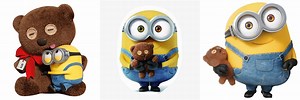 Bob the Minion with the Teddy Bear PNG