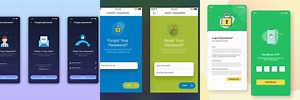 Forgot Password Button Mobile Design