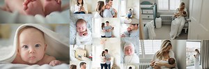 Lifestyle Newborn Photography of Baby Boy