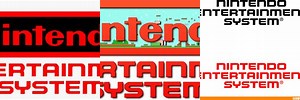 Nintendo Entertainment System Logo Drop Shadow