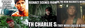 Platoon Charlie Sheen Scared Meme