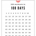 100 Day Chart Blank Printable