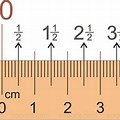 2 Inches to Cm in Ruler